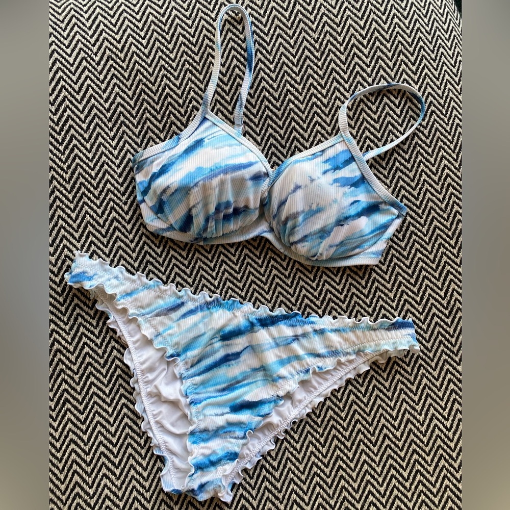 Tie dye 2 piece swimsuit